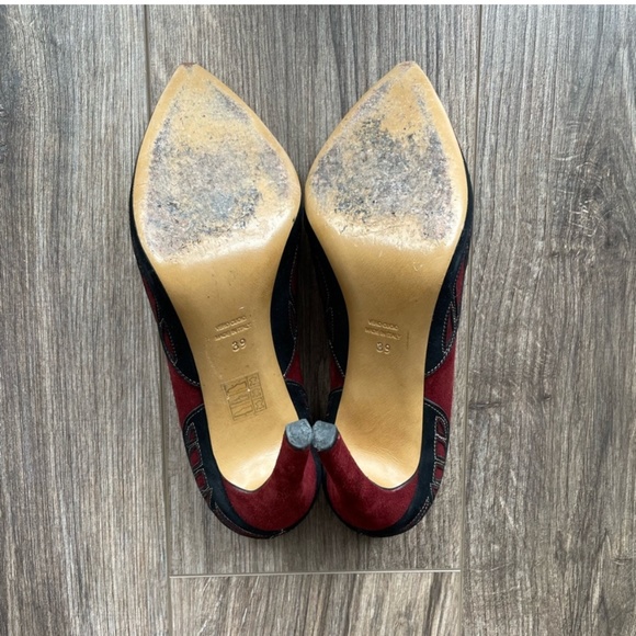 Isabel Marant Bordeaux Suede Embroidered Pumps | 39 - Picture 10 of 11